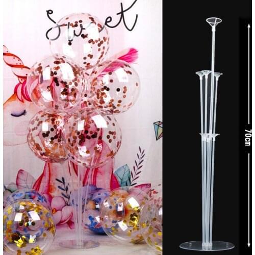 Balloon Stand 7 Tubes globos stable Holder Confetti Wave Balloon Baby Shower Birthday Wedding Christmas Party Decoration Supplie