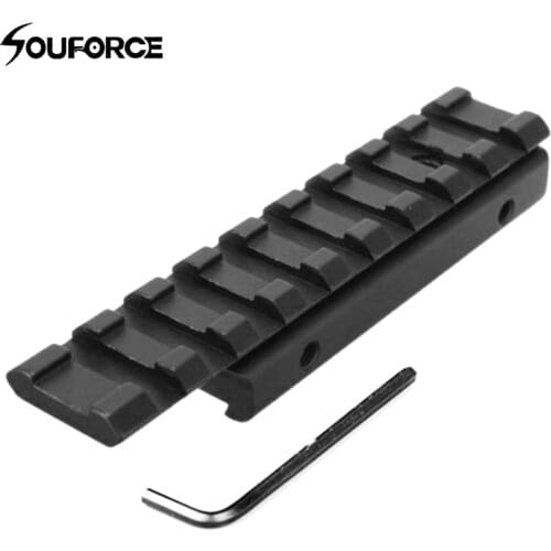 High Density Aluminum Dovetail extend Weaver Picatinny Rail Adapter 11mm~20mm Extensible Tactical Scope bases Extend Mount