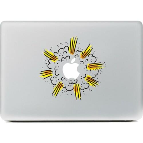 Yellow bomb Vinyl Decal Notebook sticker on Laptop Sticker For DIY Macbook Pro Air 11 13 15 inch Laptop Skin