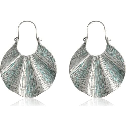 Hoop earrings Round wave charm hoop earring Earrings for women Vintage earring Ear jewelry Fashion jewelry wholesale