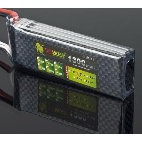 1pcs Lion Power 11.1V 1300MAH 25C MAX 30C AKKU LiPo RC Battery For Rc Helicopter 3S