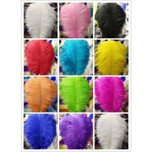 10Pc/lot 55-60CM 22-24" Cheap Ostrich Feather for Crafts Jewelry Making Wedding Party Decor Accessories Wedding Decoration Plume