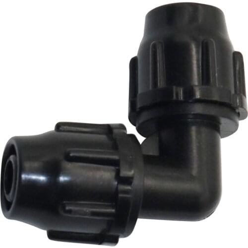 10Pcs 8/11mm Hose 90 Degree Elbow Locked Connector Irrigation Water Pipe Fittings Fish Tank Bathroom Tube Couplings