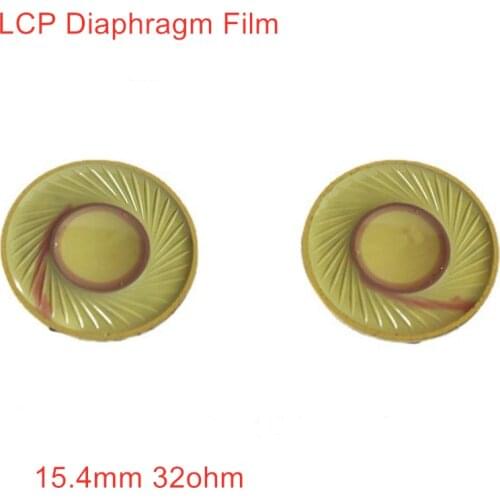 15.4mm 32ohm 130ohm Driver LCP Diaphragm Film Driver Speaker Unit for Earbuds Earphones Accessories 115db (2pcs)
