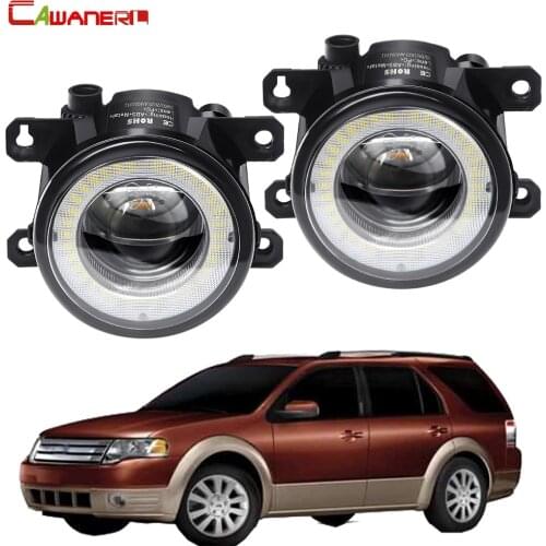 2 X Car Right + Left LED Fog Light Assembly Angel Eye Daytime Running Light DRL 30W 12V For Ford Taurus X 3.5L V6 2008 2009