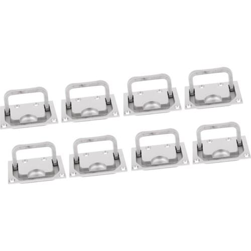 8pcs Great Stainless Steel 2 '' Flush Pull Hatch Latch Marine Boat Lock Plus