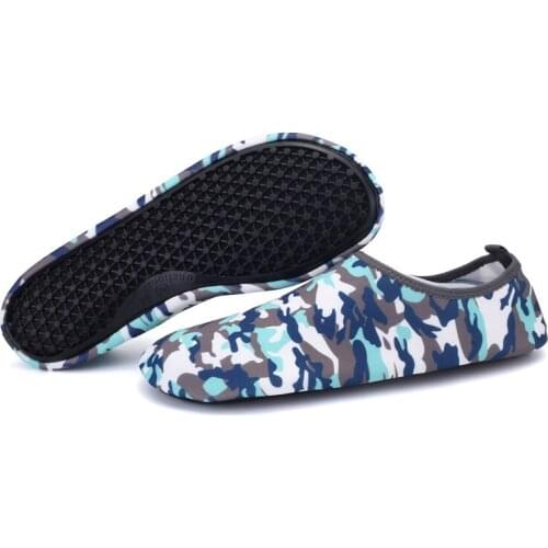 Lovers Camo Aqua Shoes Men Diving Swimming Yoga Shoes Women Stretch Fabric Breathable Pool Barefoot Upstream Beach Water Shoes