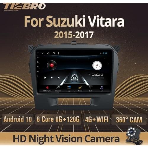 TIEBRO 2din Android 9.0 Car Radio For Suzuki Vitara 2015 2016 2017 Car Dvd Radio Multimedia Video Player GPS Radio Audio 2DIN