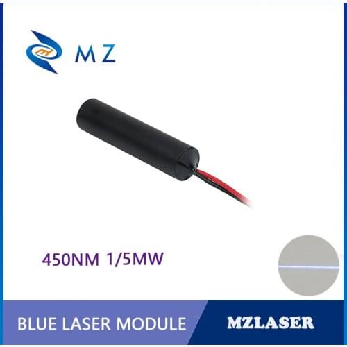 Bule Line 450nm 1mw 5mw 5V Industrial APC Drives 12mm 110degree Laser Module