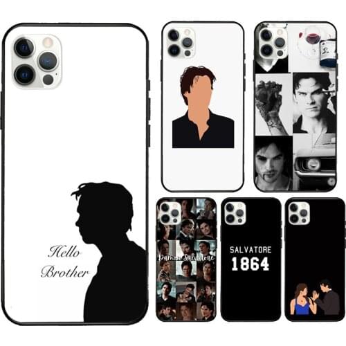 Damon Salvatore The Vampire Diaries Case For iPhone 12 mini 11 Pro Max X XR XS MAX SE 2020 5S 6S 7 8 Plus Back Cover Shell
