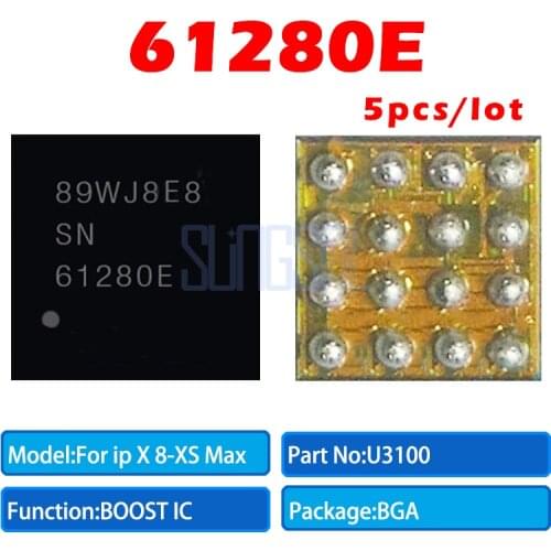 5pcs/lot 100% Original SN61280E U3100 VDD BOOST IC Chip For iphone X 8 8plus XR XS XS-MAX