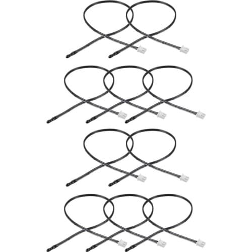 10 Pcs 5K 10K 15K 20K 25K 50K 100K NTC Thermistor Probe 15.7 Inch Epoxy Sensitive Temperature Temp Sensor for Air Conditioner