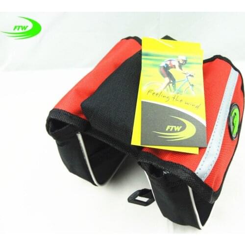 Double Side bike Bicycle bags bike cycling front frame tube bag Bicycle packet bicycle accessories foldable bag FTW 202