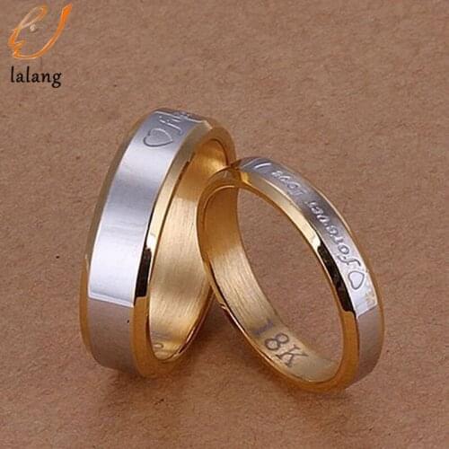 Popular Wedding Couple Rings Eternal Love Engagement Forever Love Letter Jewerly Women & Men Wedding Couple Rings Jewelry
