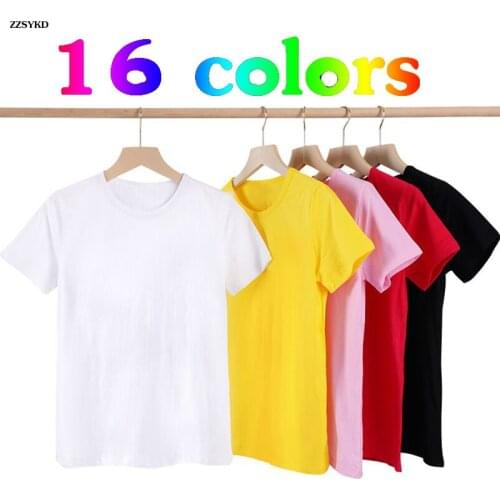 2021 Summer Selling Korean Style Unisex Children Loose T-shirts Pure Color Short-sleeved Tops Toddlers Kids Casual Tees Cotton