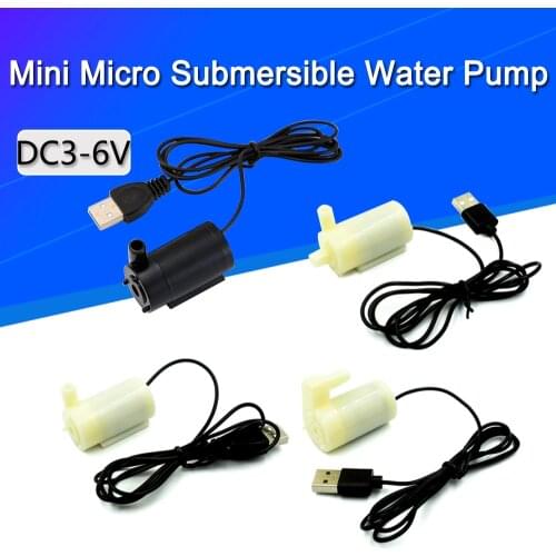 DC3-6V USB Low Noise Brushless Motor Pump120L/H Mini Micro Submersible Water Pump For Diy Kit