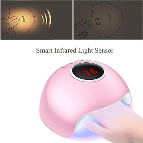 Nail Shop Beginners 36W Phototherapy Nail Lamp UV LED Painless Baking Dryer Polisher Toenail Gel Glue Curing Lamps Manicure Tool