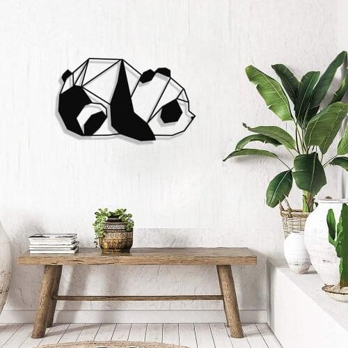 MIGNATIS Cute Panda Wall Room Home Accessory Metal Wall Decor Wall ArtKitchen Wall Decor, Office, Living Room