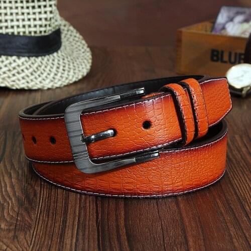 New male 's pin new fashion waist Faux Leather belt for men cummerbunds factory direct supply wholesale