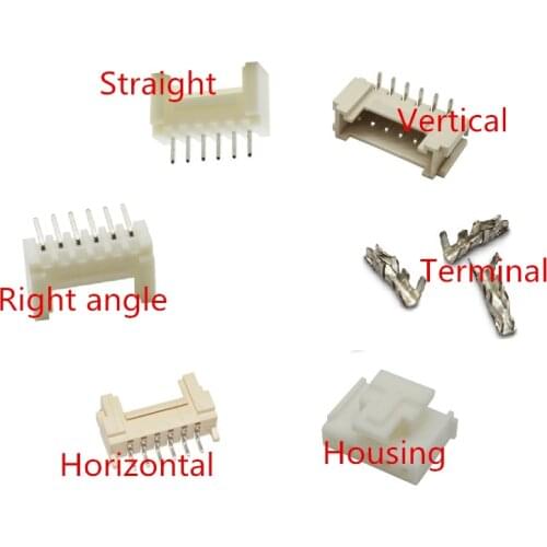 HY2.0 2.0mm Connector Socket Pin Header straight Right angle Vertical Horizontal JST Housing terminal 2 3 4 5 6 7 8