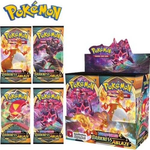Pokemon TCG: Sword & Shield 324pcs Darkness Ablaze Booster Box (36 Booster Packs) Collection Trading Card Game Toys