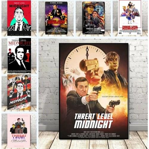 Poster Office Threat Level Midnight Character Canvas Paintings and Prints Wall Picture Living Room Nordic Home Decoration Gift