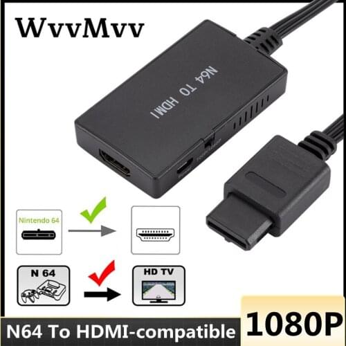 N64 To HDMI-compatible Converter High Definition Link Cable For Nintend N64 / SNES Plug And Play 1080P Adapter 16:9 and 4:3