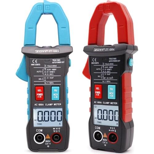 ZOYI ZT-QB1/QB3/QB4 True RMS Mini Digital Clamp Meters AC/DC Current Voltage Auto Range NCV Capacitance Non Contact Multimeter