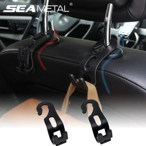 Universal Car Seat Back Hook Hanging Clip for Bag Clothes Umbrella 10KG Load-Bearing Headrest Hanger Auto Interior Accessories