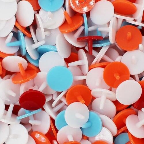Pack 1000 Pcs Colored Golf Ball Mark 0.75 inch 19 mm Diameter Golf Marker Plastic Mark Ball Position Solid Color