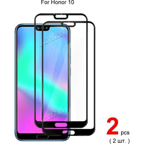 2pcs Full Cover Tempered Glass For Honor 10 Tempered Glass Screen Protector For Honor 10