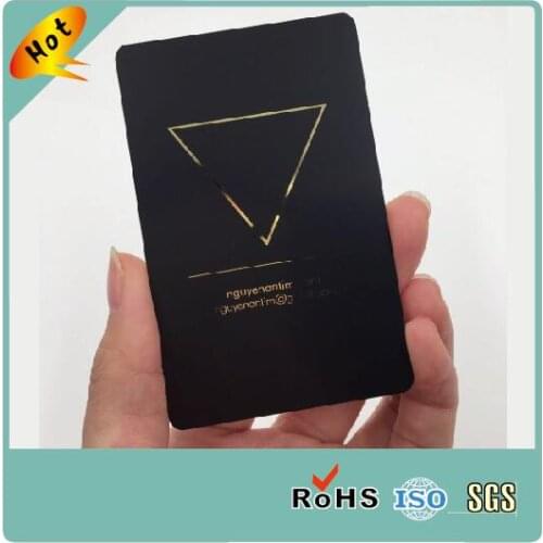 Factory Price Custom Matt Black Stainless Steel Metal Business Name Card