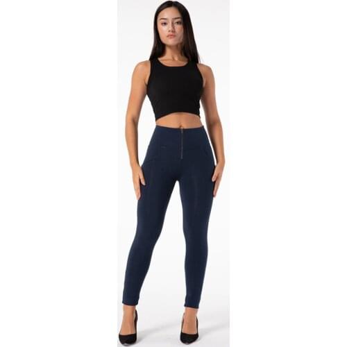 Shascullfites gym and shaping Navy Blue Sports Legging High Waisted Stretchable Legging Ladies Workout Gym And Shaping Leggings