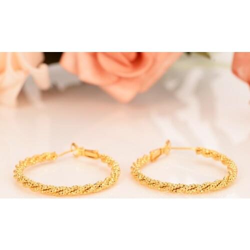 Gold AfricJewelry big Hoop Earring For Women Brincos Geometric Earrings Steampunk Statement bridal wedding Party Jewelry gift