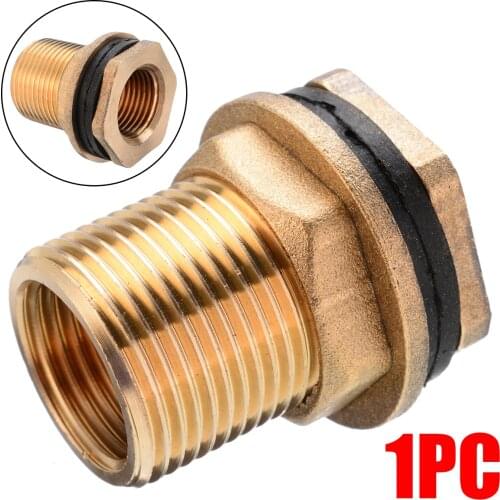 1 pcs 1/2" Female 3/4" Male Brass Water Tank Connector Tank Hose Adapter Replacement Garden Water Connectors