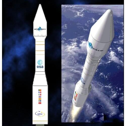 1:50 40cm Vega Carrier Rocket Paper Model DIY Educational Handicraft Science And Technology Spaceflight Origami Toy