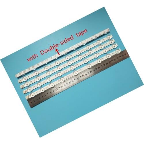 100% New 5pcs/Kit LED strips TD-SYSTEMS 40 TV K40DLV2F VESTEL 39 TV 39PF3025D VES390UNDC 01 40 BMS DLED 0.36A U5R7 YE PAR