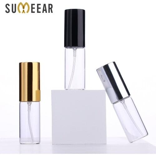 50 Pcs/Lot 10ml Perfume Spray Bottle Reusable Empty Cosmetic Container Travel Pull Tube Empty Bottle