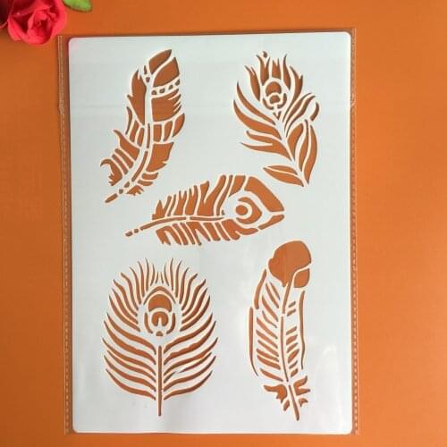 A4 size Leaves Wall Painting Stencils Stamp Scrapbook Album Decorative Embossing Craft Paper stencil for diy scrapbooking