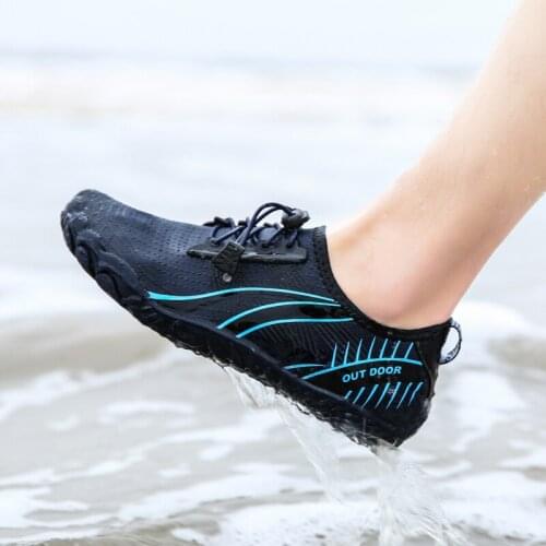 Colorful Five Finger Aqua Shoes Outdoor Swimming Upstream Barefoot Wading Shoes Fishing Breathable Lovers Water Shoes
