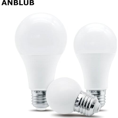 ANBLUB Lamparas LED E27 3W 6W 9W 12W 15W 20W 2835 SMD Bulb Spotlight AC 220V Lamp For Chandeliers Energy Saving Light 2pcs/lot