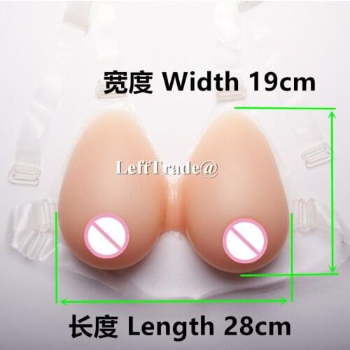 Big FF cup fake silicon breasts 2000g prosthesis for mastectomy men
