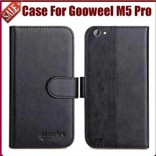 Gooweel M5 Pro Case New Arrival 6 Colors High Quality Flip Leather Protective Cover For Gooweel M5 Pro Case Phone Bag