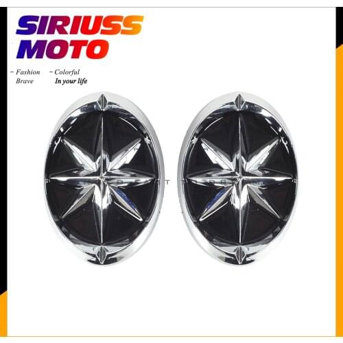 Chrome Motorcycle Fuel Gas Tank Fairing Decals Stickers Case for Yamaha V-Star 1100 1300 Royal Star