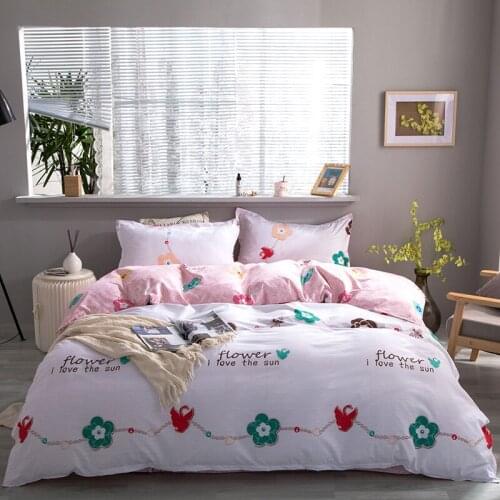 4pcs Plaid Bedding Sets with Pillowcase Duvet Cover Sets Bed Linen Sheet Home Warm Bedding Set High Quality Queen Bedding Set