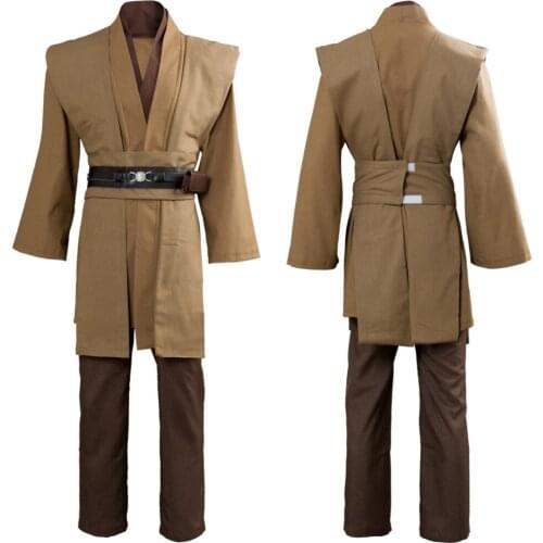 Star Cosplay Jedi Knight Costume Anakin Skywalker Costume Brown Uniform Adult Halloween Carnival Costume