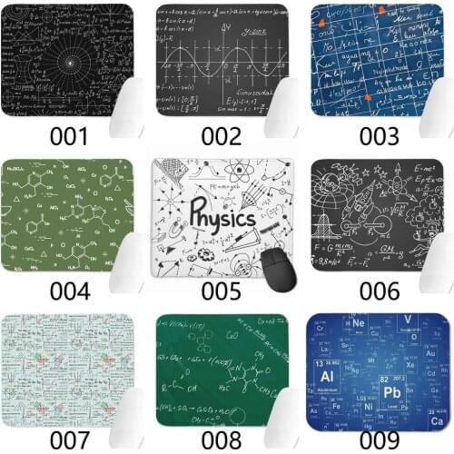 Nerd Geek Math Equations White Vintage Popular Gaming Office Base Mouse Pad