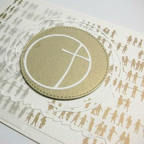 YYSD Round Cross Metal Cutting Dies Stencil Scrapbooking DIY Album Stamp Paper Card Embossing