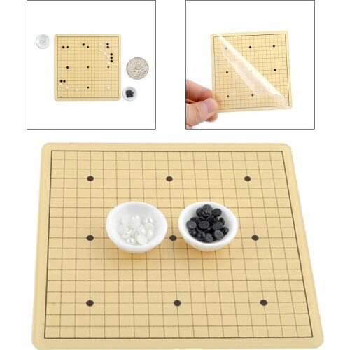 1:12 Doll House he Game of Go,Simulation Model Living Room Furniture Supplies,Scenery Decoration