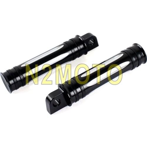 Male Mount Black Motorcycle Passenger Rider Footpeg Footrest for Harley Dyna Sportster Touring Model